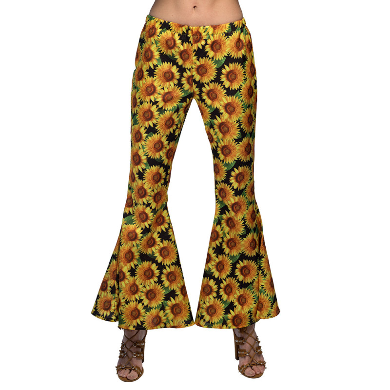 Kalhoty hippie Slunečnice dámské velikost L/XL Kalhoty hippie Slunečnice dámské velikost L/XL